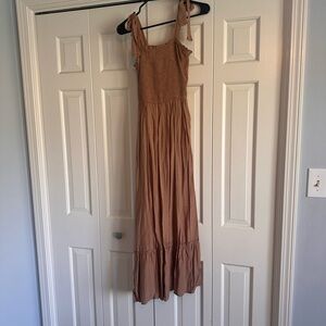 Chic Tan Maxi Dress